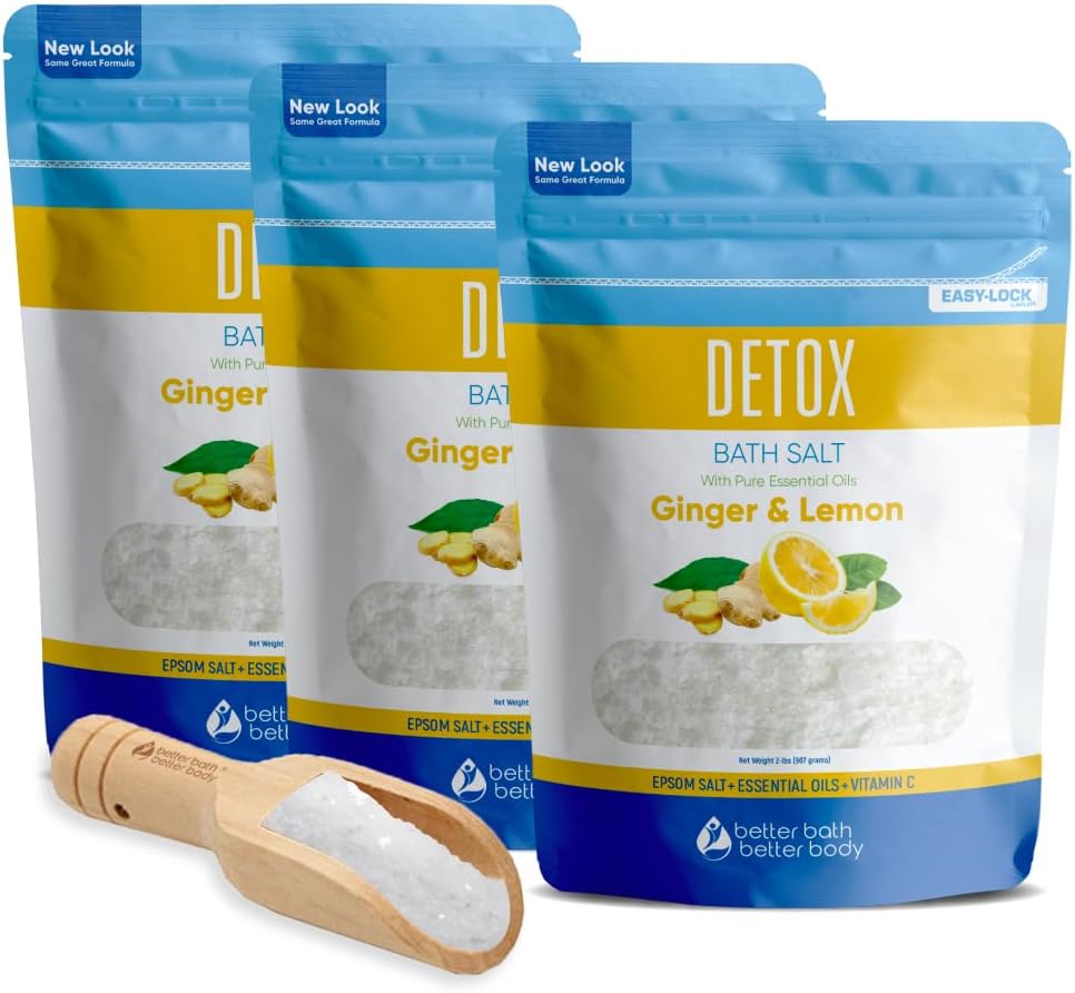 Detox Bath Salt (3-Pack) 2-Lbs Each, 6-Lbs Total