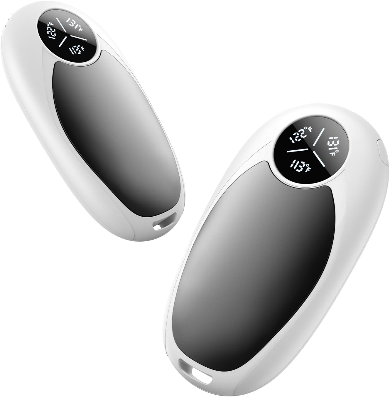 Hand Warmers Rechargeable 2 Pack Electric Hand Warmer Magnetic, Ultrathin Portable Handwarmers Gifts for Men Women Christmas Hiking Golf Hunting Accessories (Black)