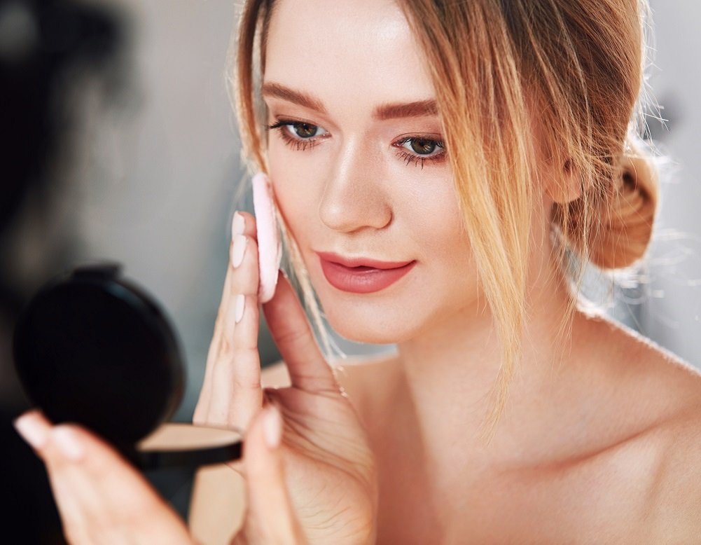 OWLFAVO 20pcs Makeup Powder Sponges Round and Square Latex Free Disposable Beauty Blender Foam Cosmetic Applicator Facial Puffs for Flawless Foundation, Sensitive and All Skin Types