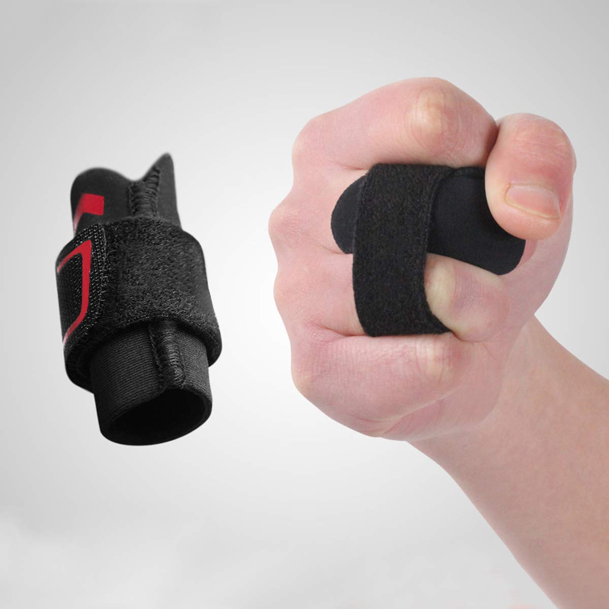 Neoprene Finger Splint Wraps Adjustable Finger Brace Trigger Finger Buddy Splints Mallet Finger Guards for Arthritis Sport Finger Support Sleeves Protector for Basketball Volleyball Tennis