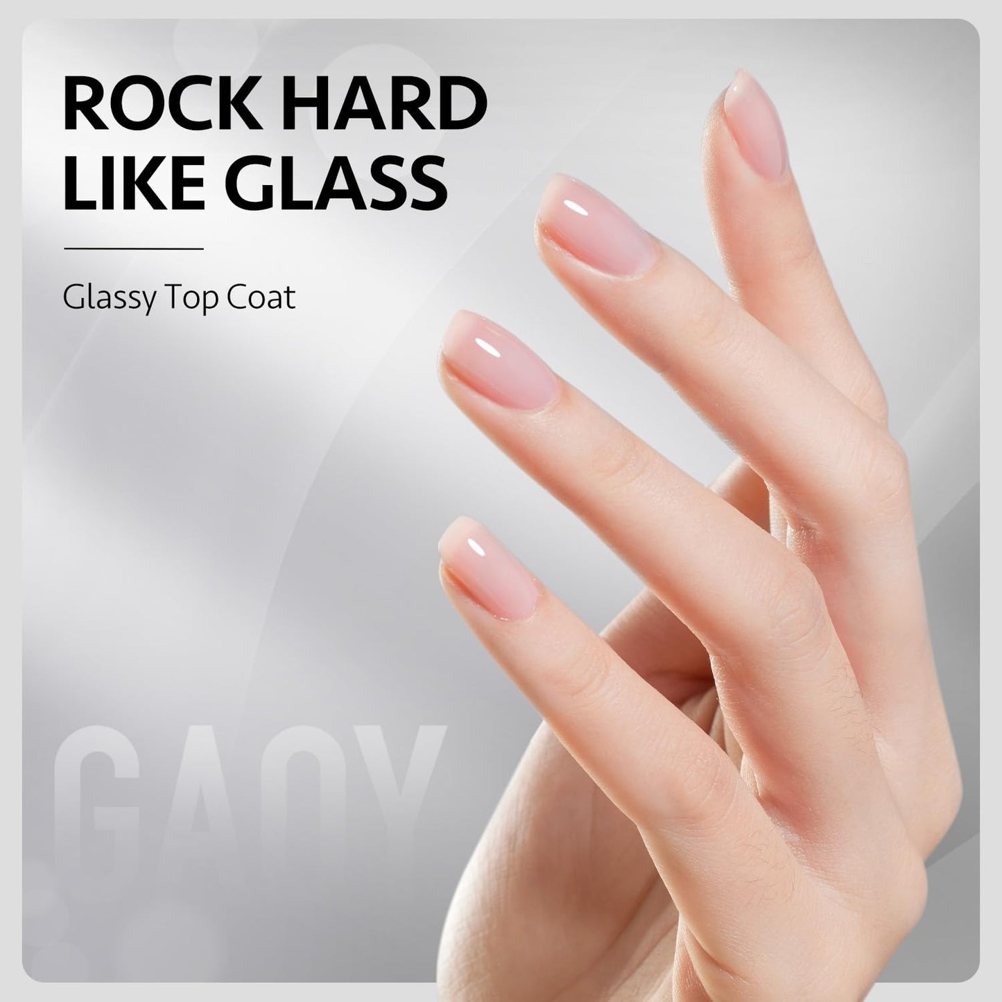 GAOY Gel Top Coat, Base Coat and Cuticle Oil Set, 3 Pcs 16ml Glossy No Wipe Combination for UV Light Cure Gel Nail Polish