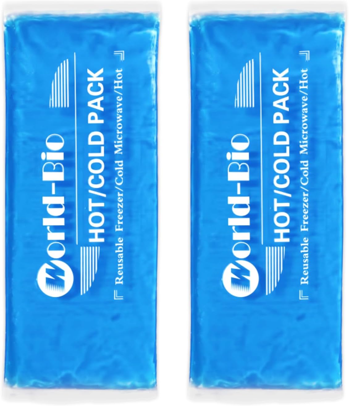 Gel Soft Flexible Ice Packs for Injuries Reusable, 2Pack-12" X 4.7", Freezer Cold Pack, Hot Cold Compress Cooling Gel Pad for Neck, Ankle, Knee, Leg, Shoulder, Elbow, Wrist, Feet Injury Pain Relief