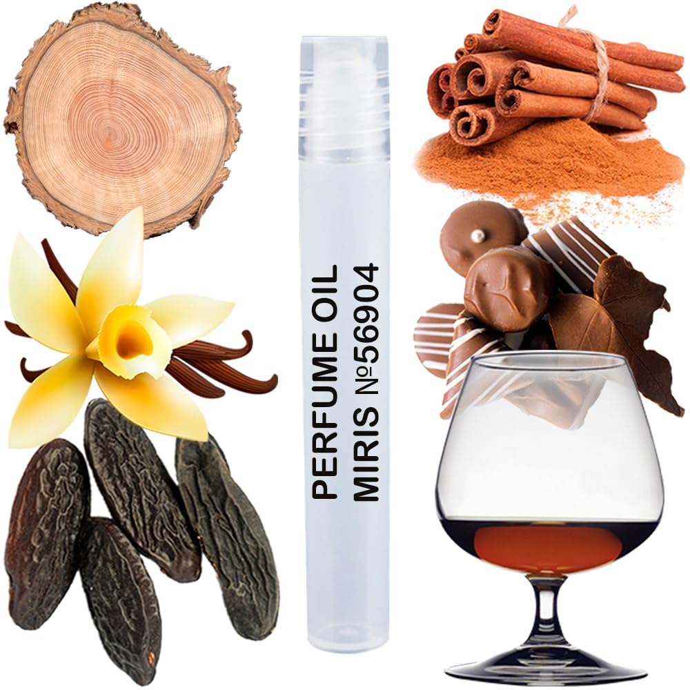 MIRIS Perfume Oil No. 56904, Inspired by Angels' Share, Long-Lasting Unisex Roll-On For Women and Men, Rollerball 0.34 Fl Oz / 10 ml