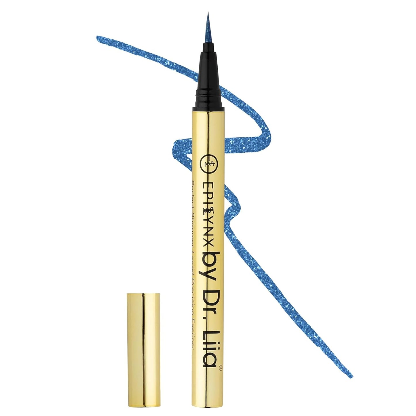 Waterproof Eyeliner - Smudge-Proof Liquid Eyeliner Pen with Precision Tip for Smooth, Long-Lasting Application - Vegan, Hypoallergenic & Gluten-Free Eye Liner - 2mL Shimmer Royal Blue