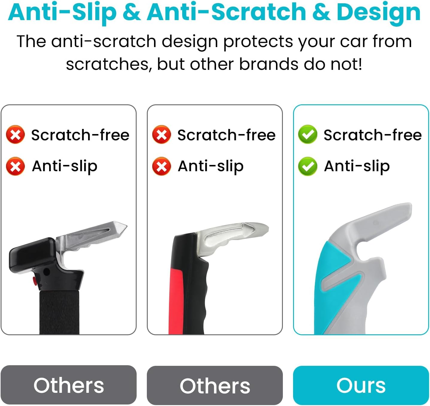 Car Assist Door Handle for Elderly: Portable Bar Car Support Handle for Seniors & Handicap - Standing Mobility Safety Tip Auto to Help Get Out