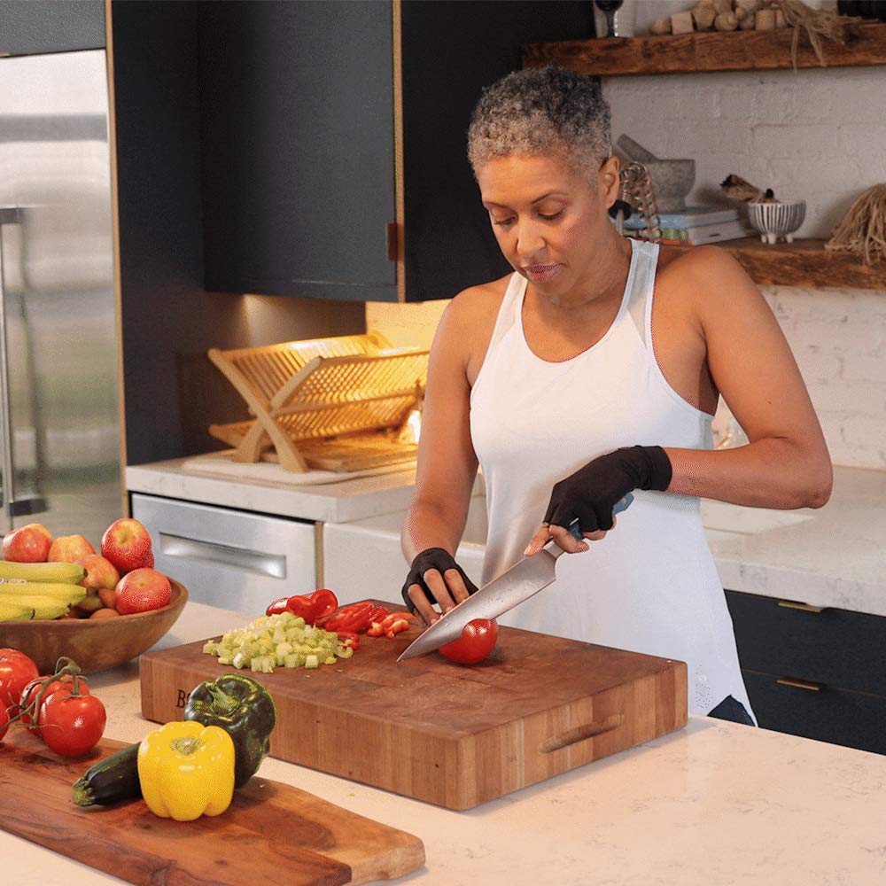 Copper Compression Arthritis Gloves | Fingerless Arthritis Carpal Tunnel Pain Relief Gloves For Men & Women | Hand Support Wrist Brace For Rheumatoid, Tendonitis, Swelling, Crocheting 2 Pairs Black XL