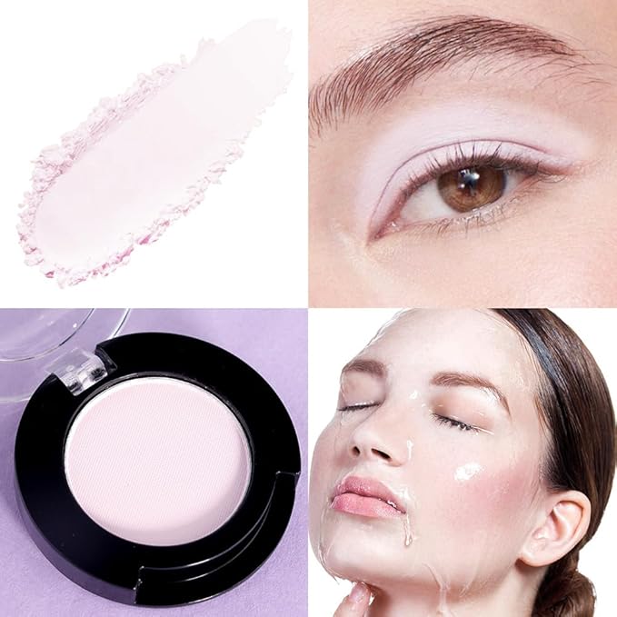 Monochrome Matte Eyeshadow Makeup Palette, Highly Pigmented Pearl White Eyeshadow Palette, Matte Pressed Powder Eye shadow Makeup, Single Vegan Eye Shadow, Daily Evening Women Girls Eyeshadow Gift 3#