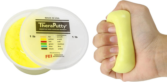 CanDo TheraPutty Standard Hand Exercise Putty For Rehabilitation, Exercises, Hand Therapy, Occupational Therapy, Hand Strengthening, Improve Motor Skills, Stress Relief