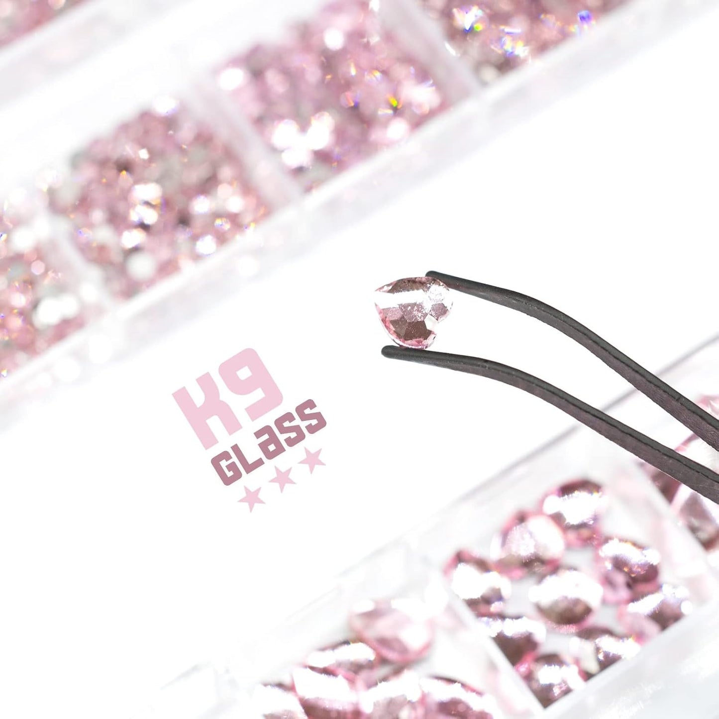 3080Pcs Pink Nail Rhinestones 120 Multi Shapes Flatback Rhinestones Big Gems +2960 Light Pink Round Beads K9 Glass Stones Diamonds jewels Crystals for Nails Faces Eyes Makeup Clothes Crafts DIY