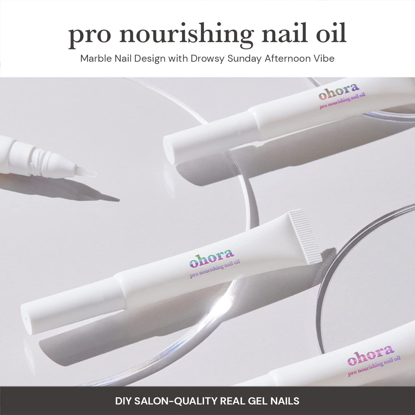 ohora Gel Nail Care (Pro Nourishing Nail) -Nail Cuticle Oil Pen, Cuticle Care & Cuticle Oil Moisturizer for Semi Cured Gel Nail Strip Application - Professional Salon-Quality for Healthy, Strong Nails