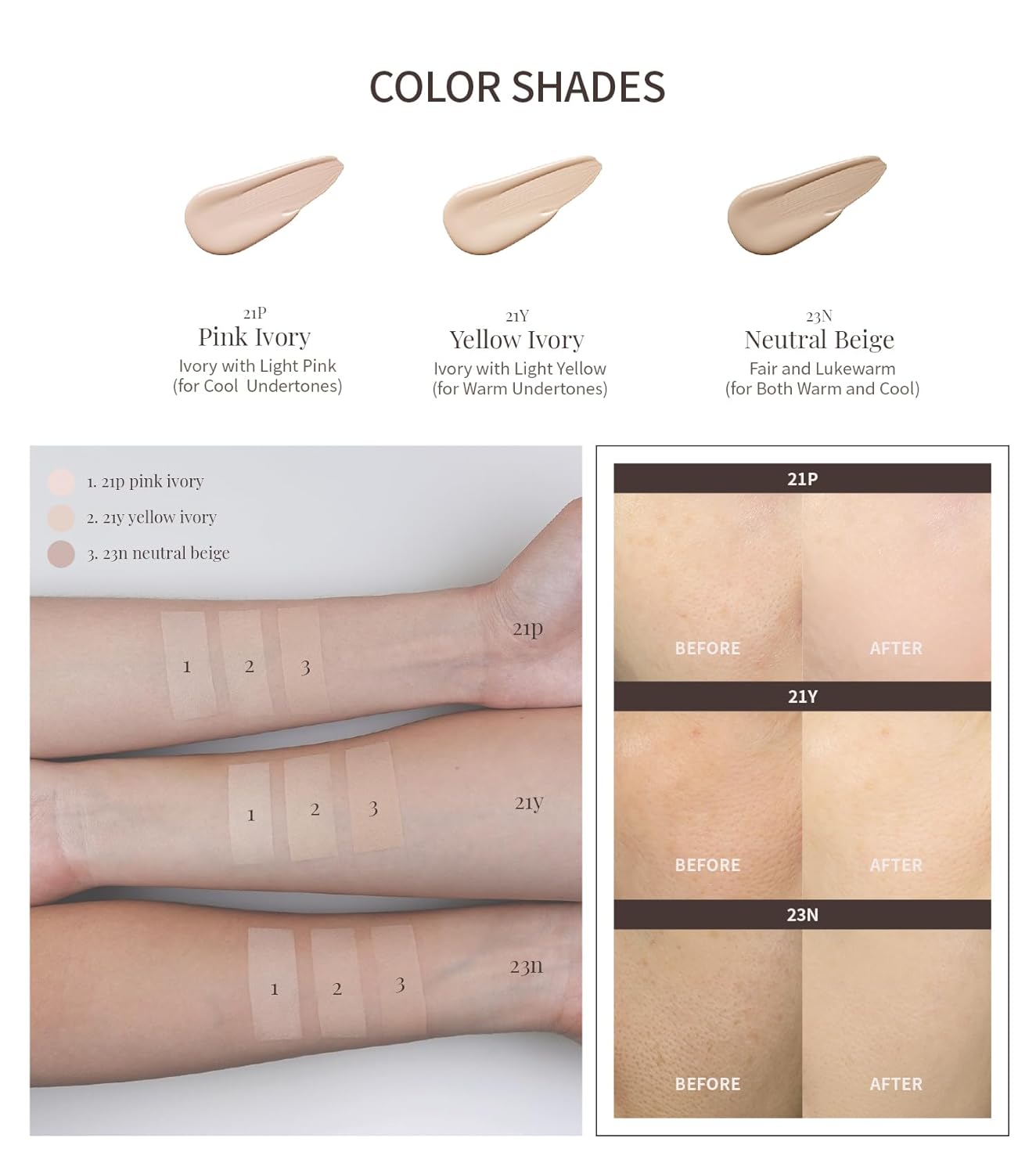 Heart Percent Dote on Mood Layer Cushion SPF 50+/PA+++ with Refill, Satin Glow Silky Flawless Finish Full Coverage Advanced Skincare Foundation (#23N)