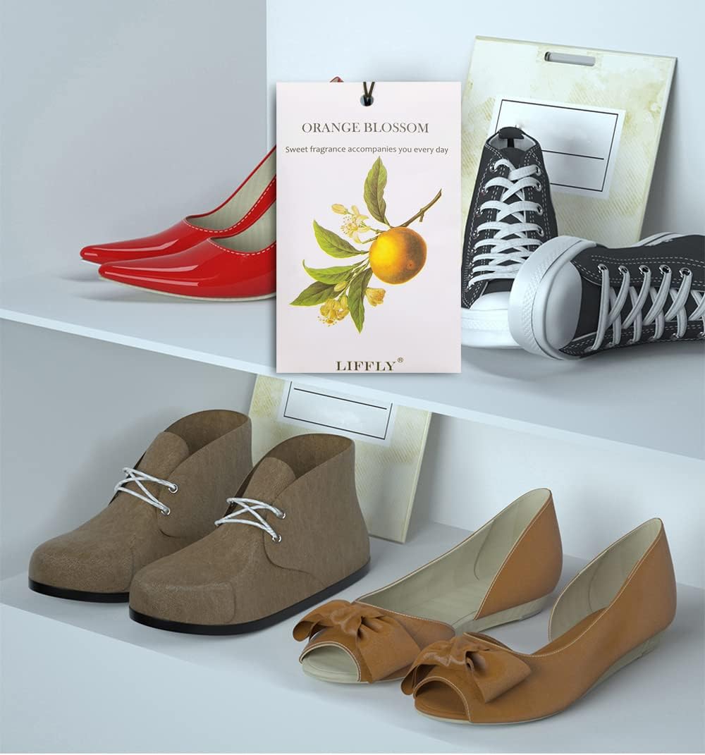 14 Packs Orange Blossom Sachets fit Drawer and Closet Long Lasting Gift