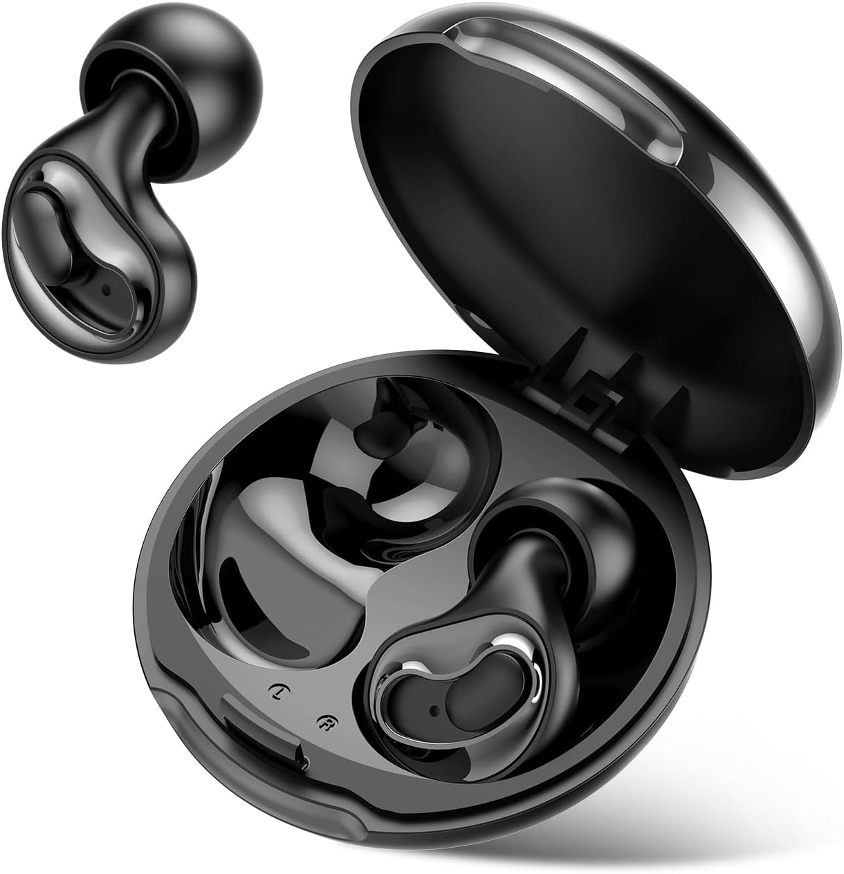 Adjustable Ear Plugs for Sleeping – 2-Level Noise Cancelling (17–35dB), Reusable Silicone Earplugs for Sleeping, Snoring, Travel, Office, and Side Sleepers with 6 Pairs of Tips & Magnetic Carry Case