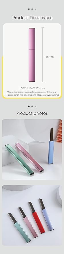 Exfoliating Eyebrow Razor Dermaplaning Tool Eyebrow Trimmer with 4 Replacement Blades, Facial Razors for Women Aluminum Alloy Handle & Stainless Steel Blade (Blue)