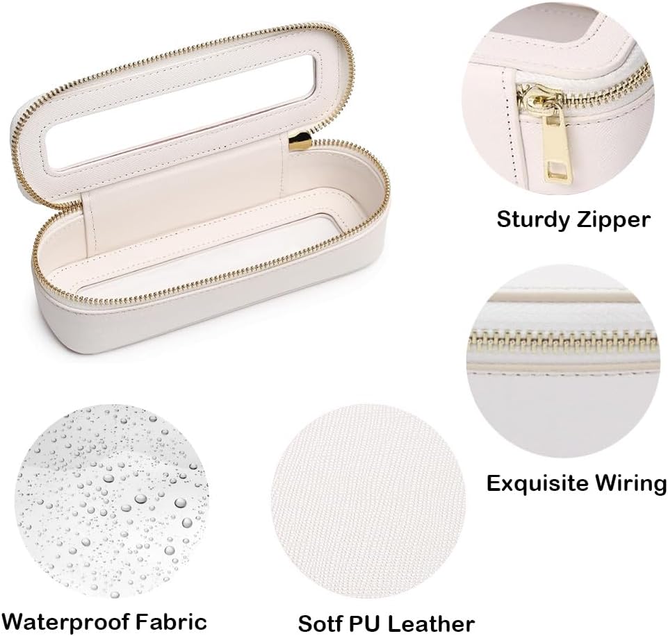 Travel Clear Makeup Bag Set, TSA Approved Cosmetic Bag Case with Zipper Portable Makeup Pouch Toiletry Bag Women Traveling Cosmetic Organizer Storage Bag Car Organizer Car Essentials for Women