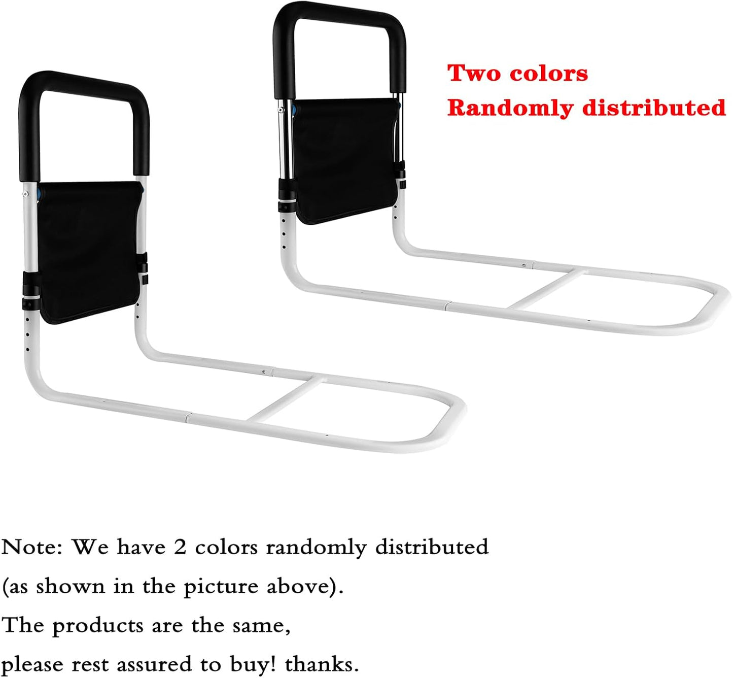 Bed Rail for Elderly Adults Safety - Bed Side Rail Height Adjustable, Bed Guard, Handle Rail for Seniors Prevent Fall