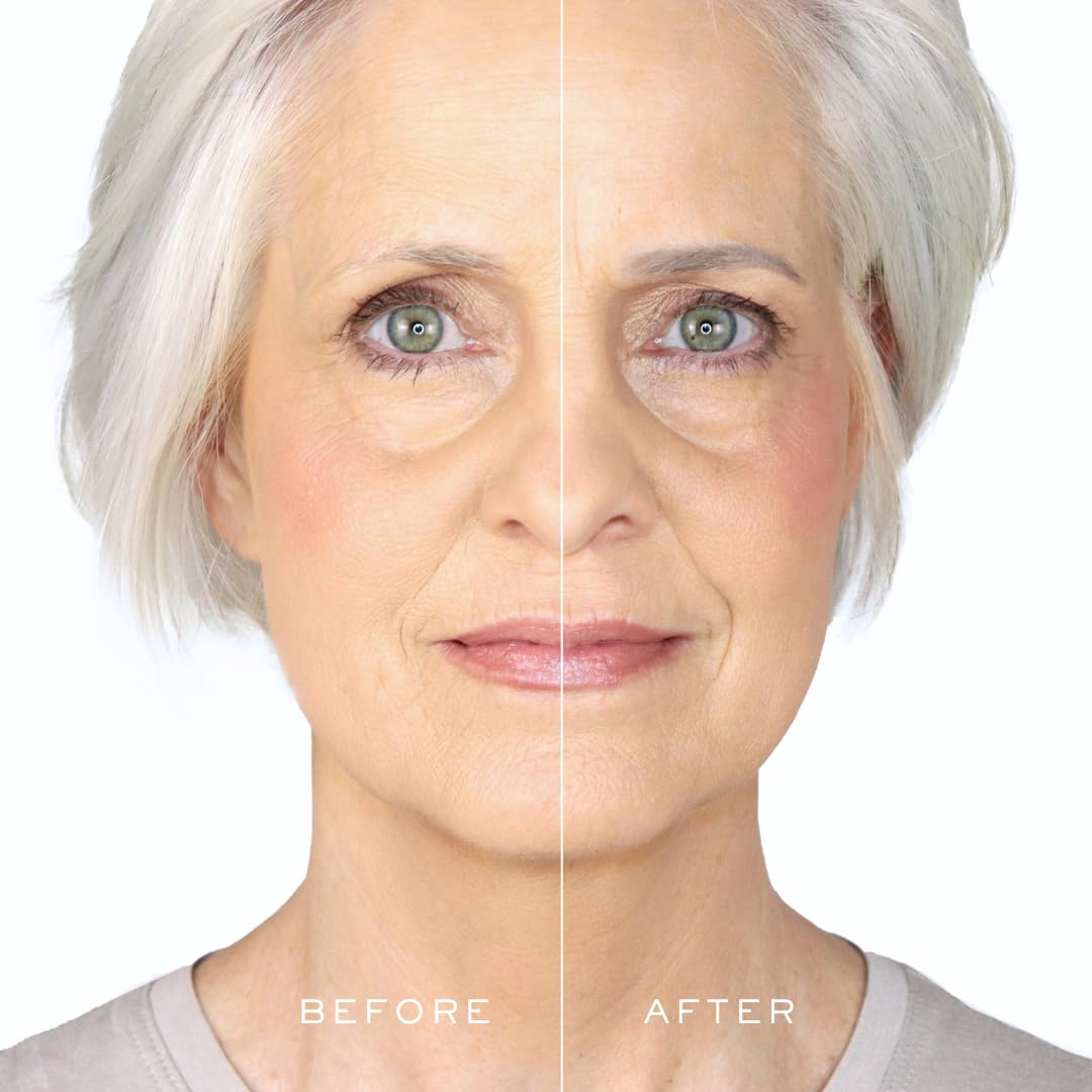 MADLUVV Brow Stamp Kit with Brow Stencils – Easy Eyebrow Shaper for Natural-Looking Brows – Popular Eyebrow Stencil Kit Used by Professionals – 9 Shapes, Spoolie, Travel Bag & Stamp (Light Grey)