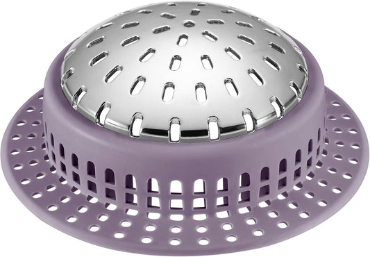 Shower Drain Hair Catcher, Shower Drain Cover, Bathtub Drain Hair Catcher for Pop-Up & Regular Drains