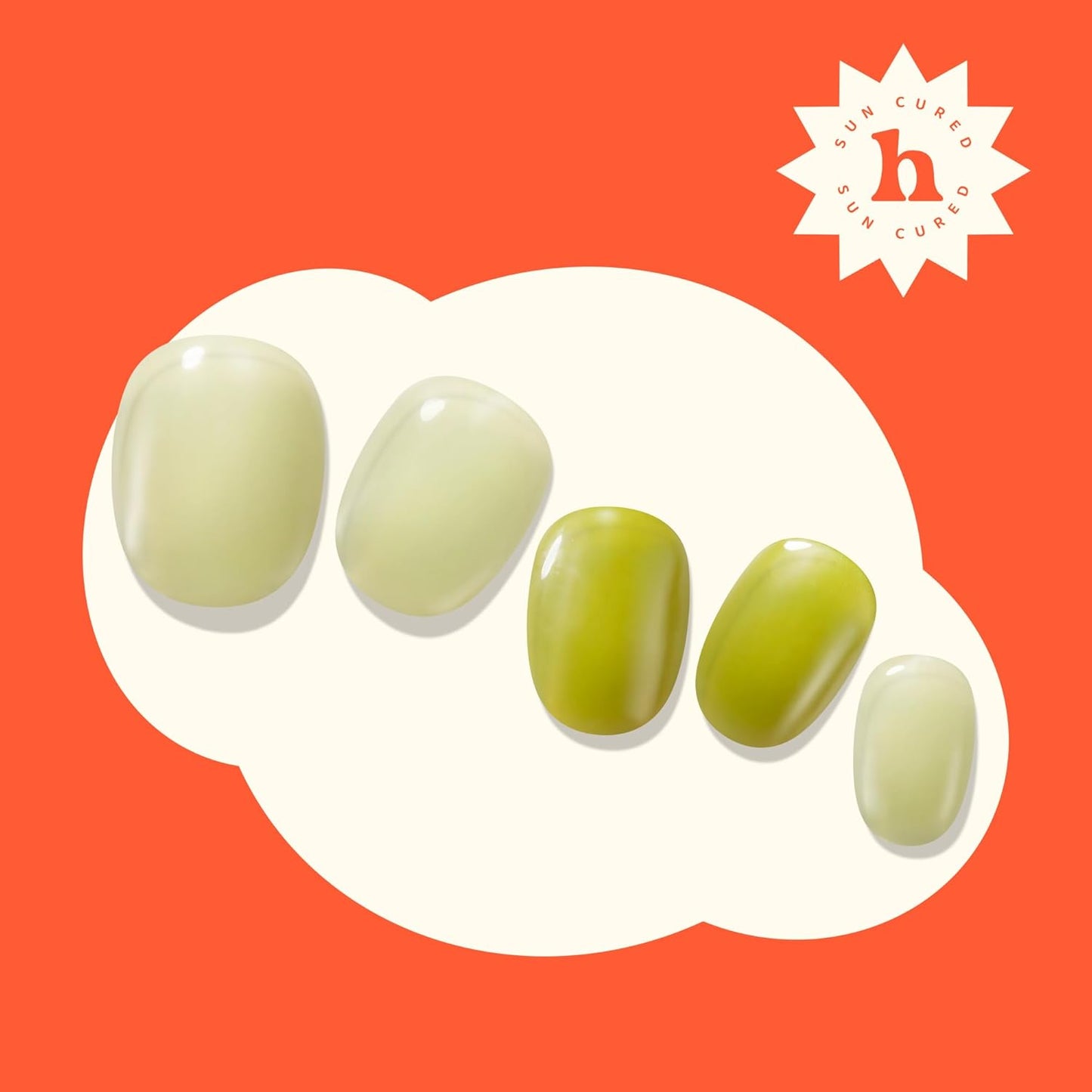 Semi Cured Gel Nail Strips | No LED Lamp Needed | Marble, Green, Spring | Easy Apply & Remove, Salon Quality |Includes 28 Strips,1 Prep Pads,Nail File & Wooden stick- Hey, I’m Lost in the Woods