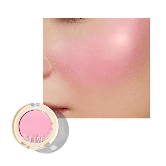 Shiny Blush 12 Color Cream High-Pigmented Buildable Face Blush Long-Lasting Natural Look Face Blush for Cheeks (Color 03)