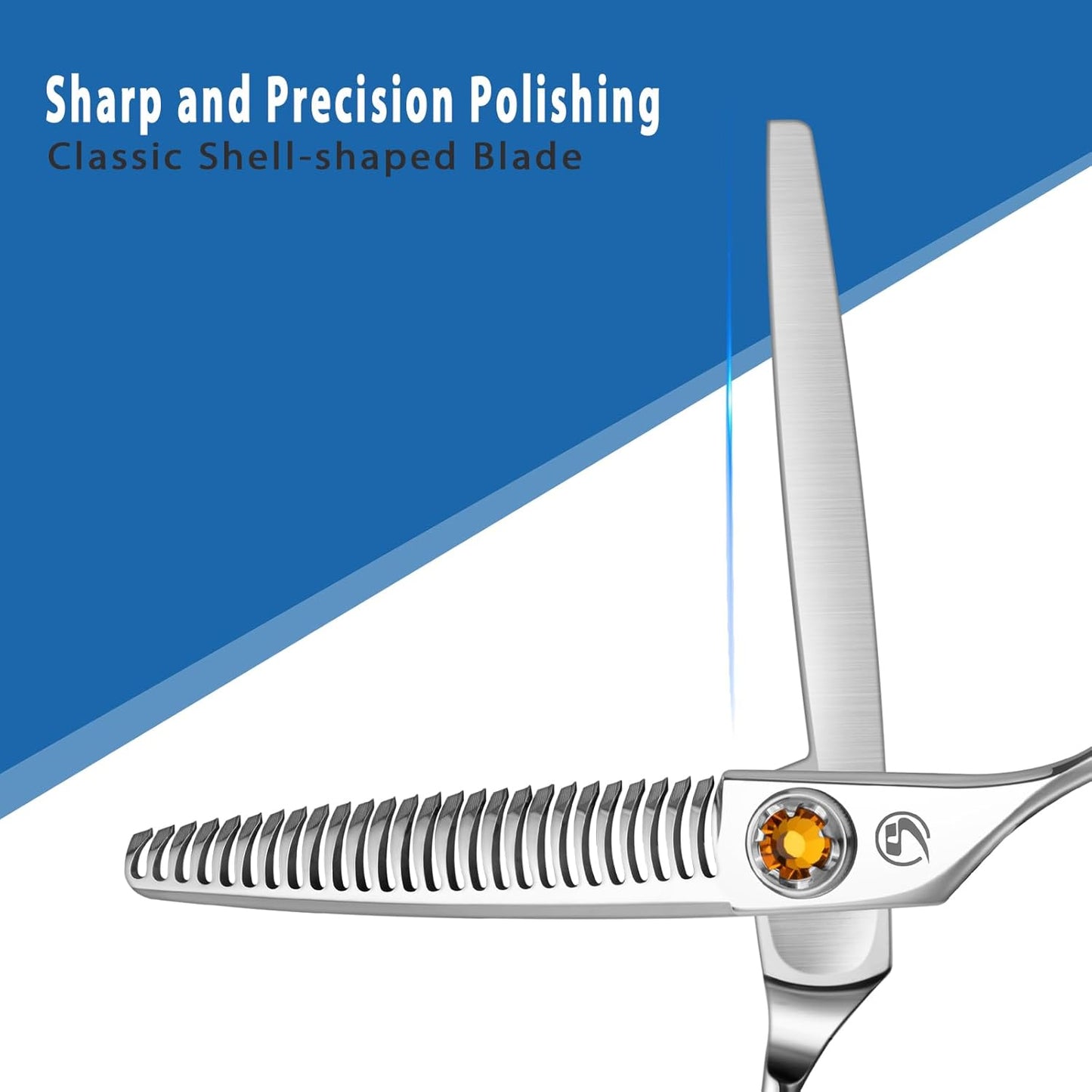 Thinning Shears for Hair Cutting 6",Left and Right Hand Professional Hair Thinning Scissors with Barber Texturizing 26 Teeth Shears,Barber Scissors for Salon/Home Use