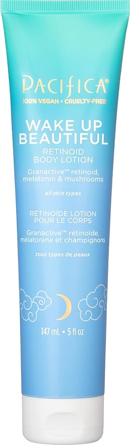 Pacifica Body Lotion Retinol Cream -Wake Up Beautiful Retinoid Renewing for Skin Elasticity Hydration & Plumpness - for Anti-Aging Fine Lines & Dry Skin Clean Vegan & Cruelty-Free Dermatologist Tested