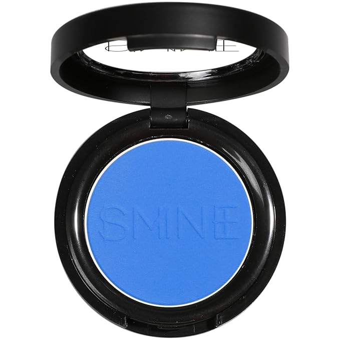 IS'MINE Single Blue Matte Eyeshadow Powder Palette High Pigment, Longwear, Intense Color Best Blue Eyeshadow
