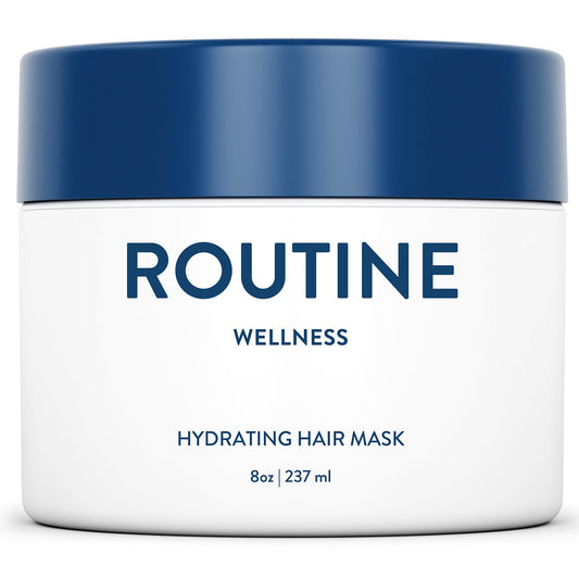 Routine Wellness Deep Conditioning Hair Mask for Dry Damaged Hair - Hydrating, Moisturizing Repair Treatment - Promotes Volume - Unscented 8oz