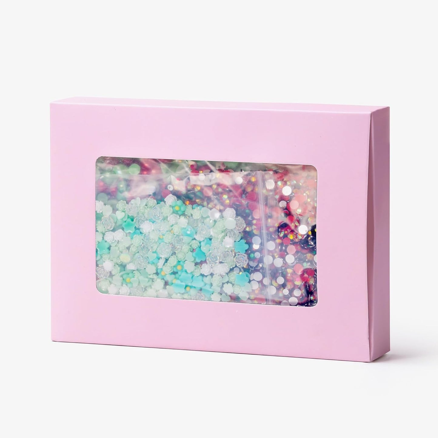 160g Red Green Flat Back Pearls Rhinestones with Gel for Crafts Mixed Size 3mm-10mm AB Color Round Half Pearls Flatback Pearl Beads and Resin Rhinestones Set for Face Art