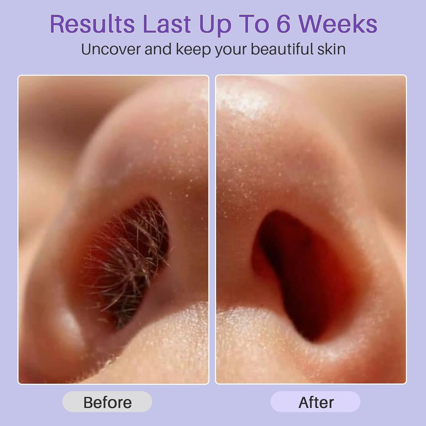 BLITZWAX Nose Wax Sticks for Hard Wax Hair Removal 110pcs Waxing Sticks Kit for Beard, Armpits, Chest, Back and Legs Applicators for Men's At-Home Waxing, Includes 40pcs Mustache Guards