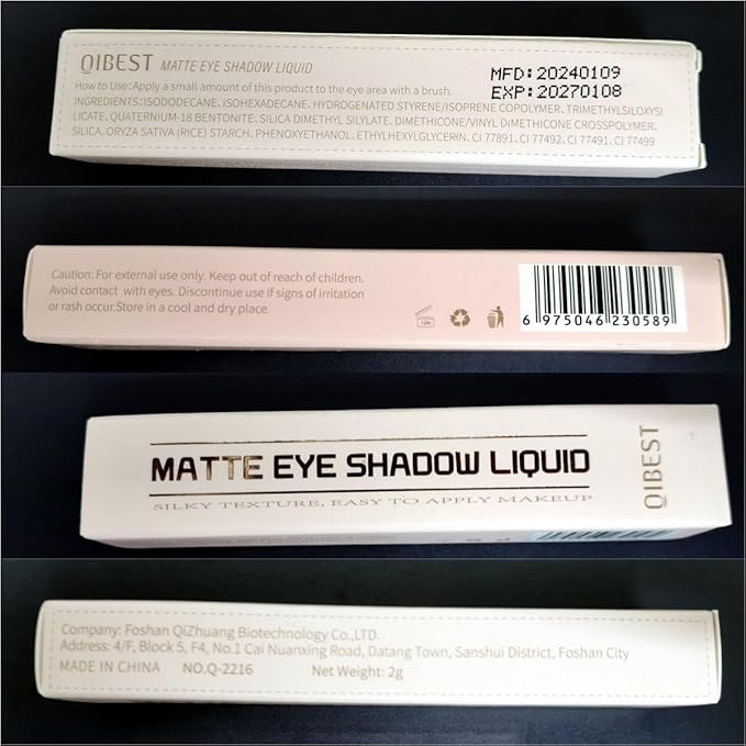 Matte Eyeshadow liquid Long Lasting High-pigmented Eye shadow Gel Eye Makeup (Matte Brown)