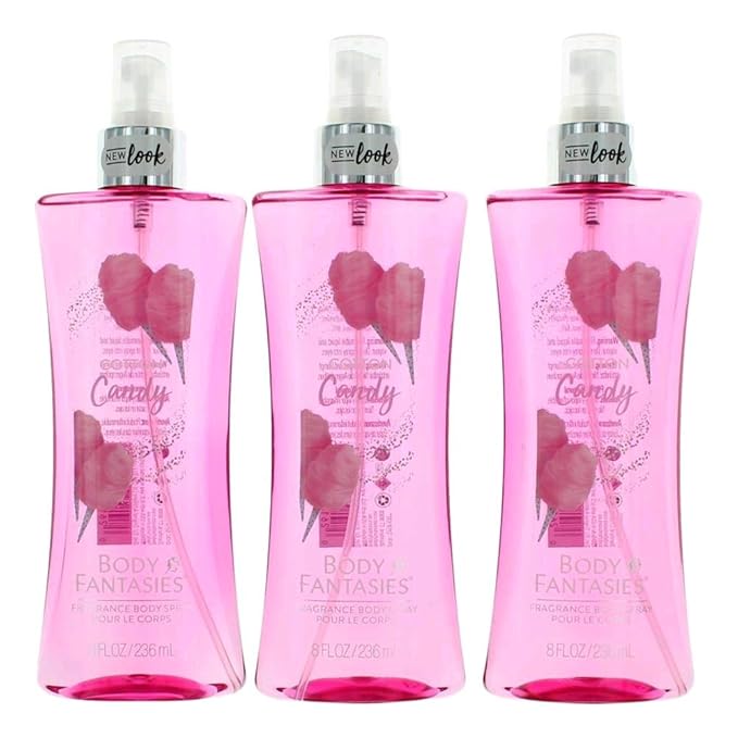 Parfums De Coeur Cotton Candy by Body Fantasies, 3 Pack 8 oz Fragrance Body Spray women