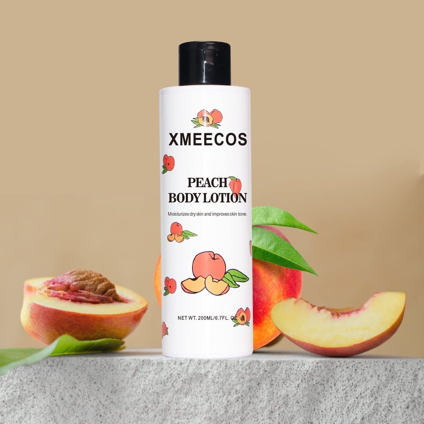 Peach Body Lotion Moisturizes Dry Skin Hydrating Improve Skin Tone| Brightening| Mild| Lightweight