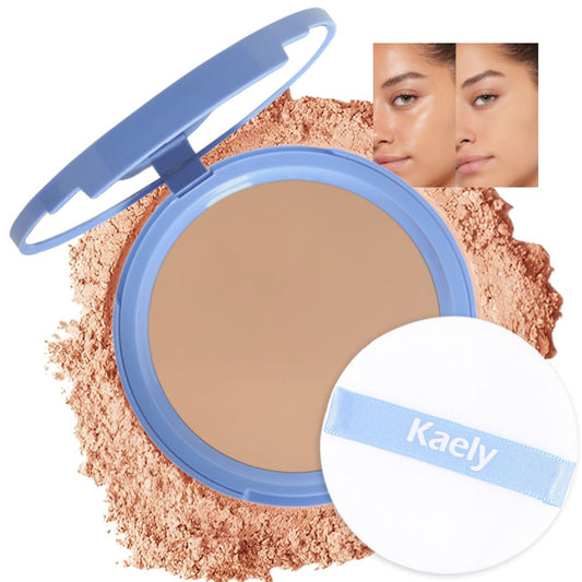 evpct Oil Control Pressed Face Powder Compact for Women, Translucent Setting Powder Makeup Foundation for Women, Waterproof Long Lasting Lightweight, polvo compacto de maquillaje, 250 Radiant Sand