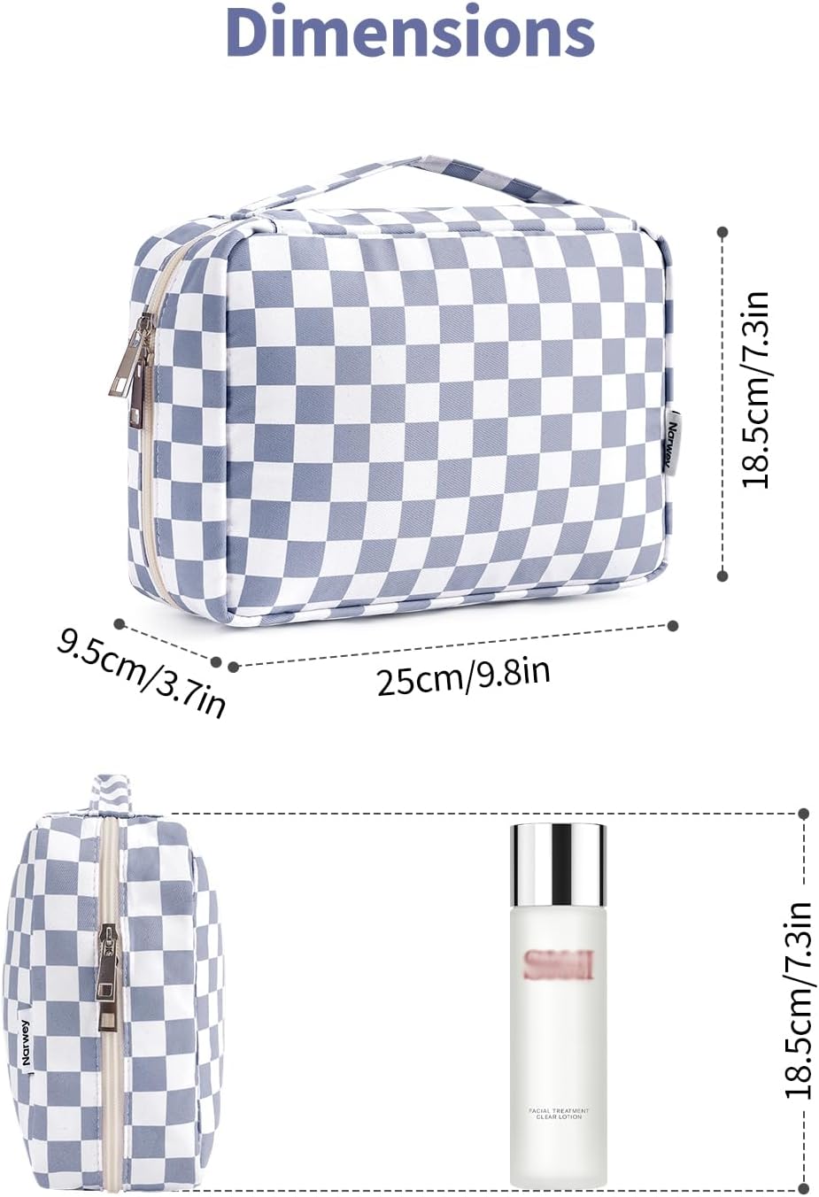 Narwey Small Hanging Travel Toiletry Bag for Women, Travel Bag for Toiletries, Makeup Bag Organizer Cosmetic Bags Make Up Bags for Girls