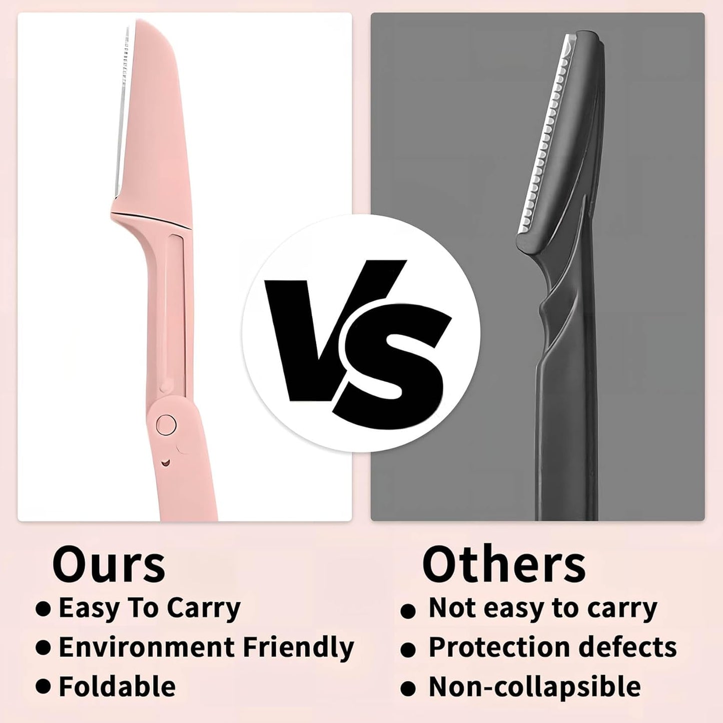 Dermaplaning Razors Tool for Women Face,3 PCS Eyebrow Razor,Facial Hair Removal for Women Sensitive Skin