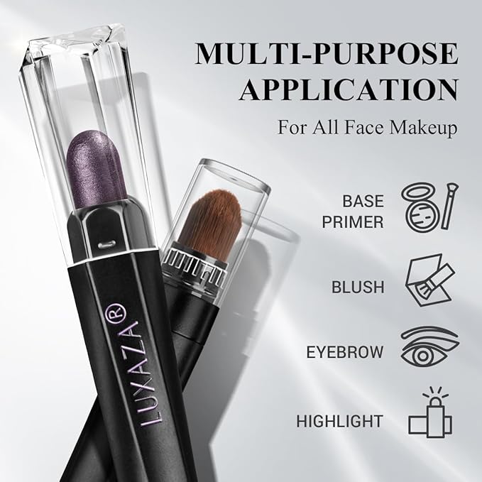 Neutral Eyeshadow Stick Makeup Set, Metallic Shimmer Matte Cream Eye Shadow Eyeliner Brightener Pencil Crayon - Classic 6PCS A012