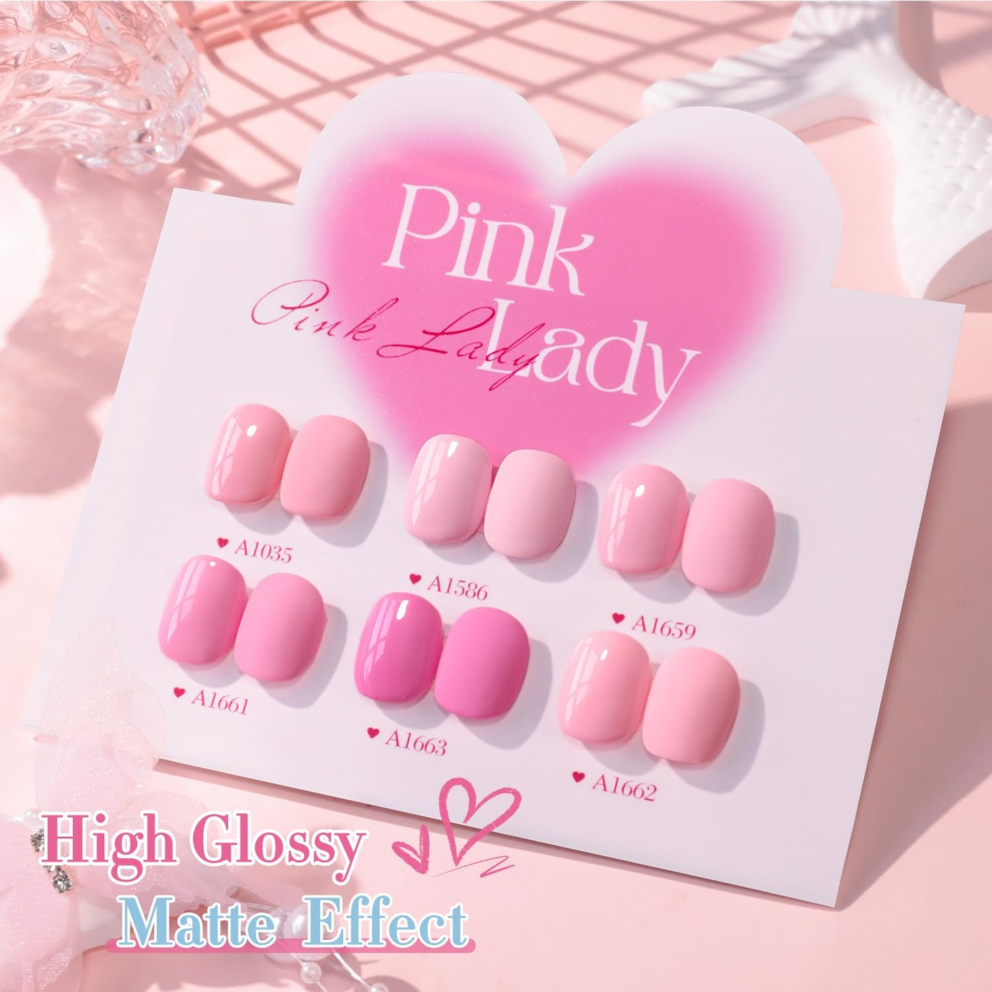 Double Rhythm 6 Pcs 15 ML Gel Polish Set Same Color Same Bottle Soak Off Gel Polish Kit Nail Art Manicure Salon DIY at Home for Women (Neutral Skin Pink Nude Beige -T6-53)