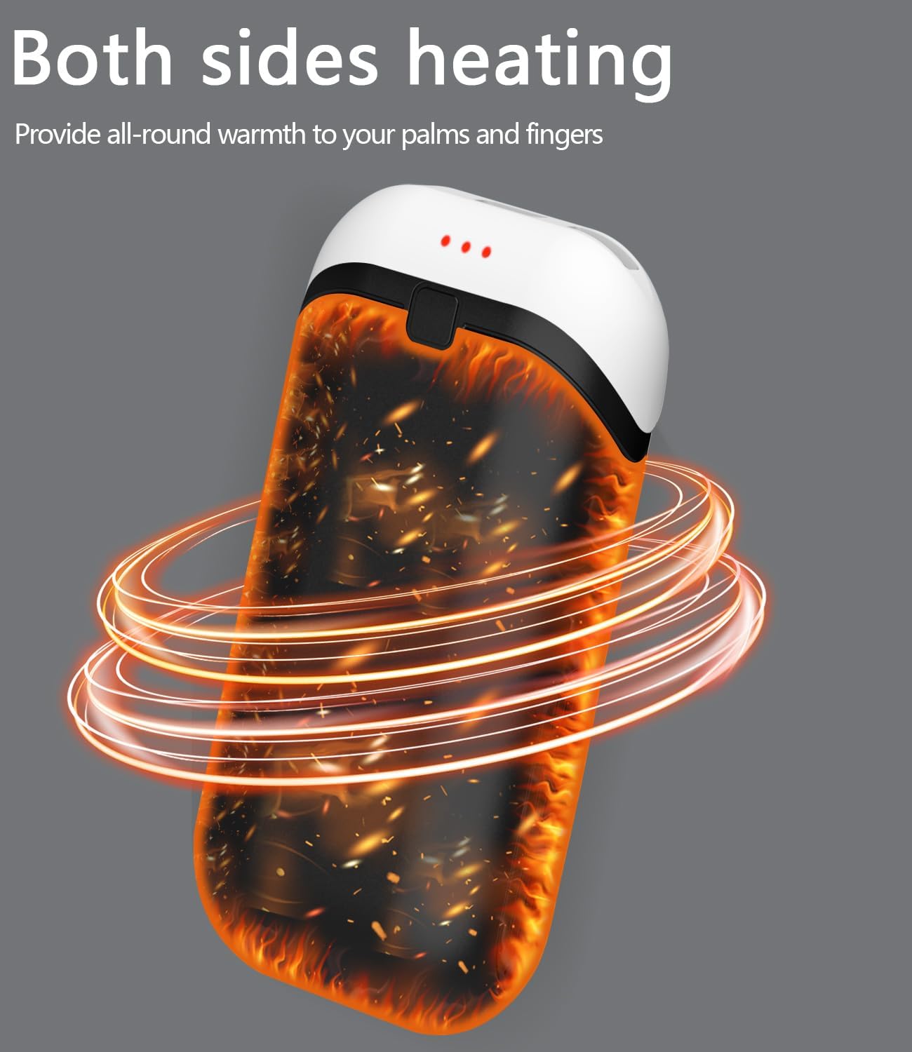 Hand Warmers Rechargeable [Double-Sided Heating] [Equipped with Heat-conducting Silicone][Shockproof] Suitable Skiing for Golf Hunting Hiking Outdoor Camping