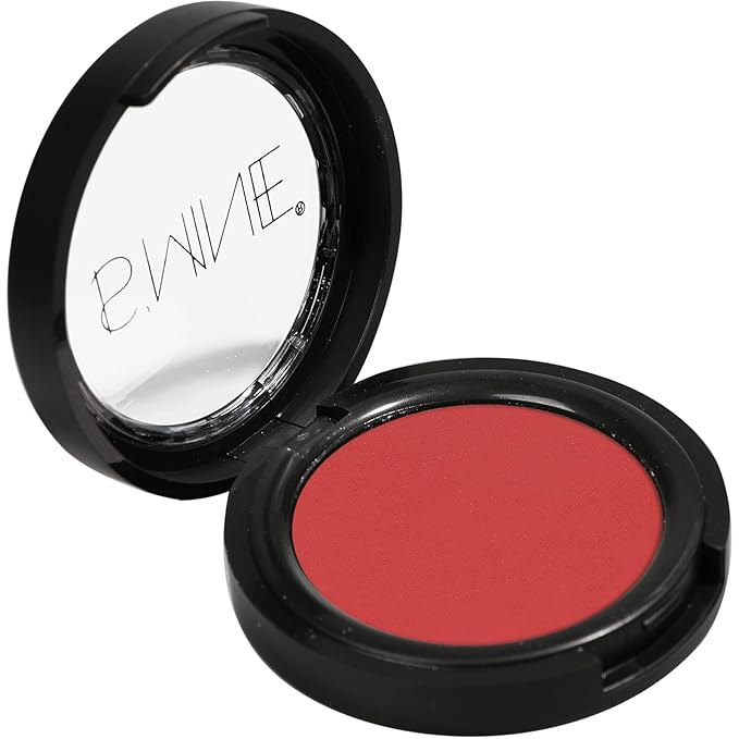 IS'MINE Single Eyeshadow Powder Palette, Matte Red, High Pigment, Longwear Eye Makeup for Day & Night