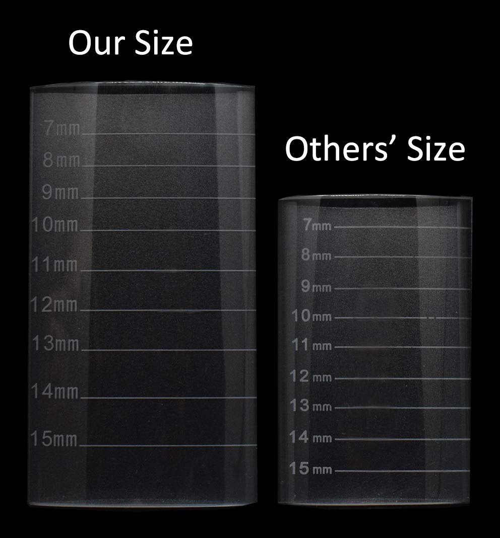 Eyelash Extension Crystal Pallet Lash Holder Tray Bigger Size with Storage Case 4.3x2.4 Inch