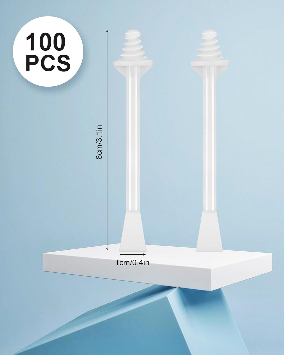 100 Pcs Nose Wax Sticks, Nose Wax Kit Men and Women Nose Wax Applicator Sticks for Nostrils Ears Face Cleaning(100 Nose Waxing Sticks)