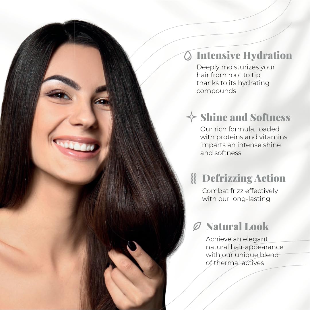 Expert Hair Sensation Keratin Hair Treatment Brazilian 100ml + Deep Cleansing Shampoo 30ml - Anti Frizz, Brazillian Smoothing Keratin- Keratina Para Alisar El Pelo, Emulsion Zero Alisado –Complete Set