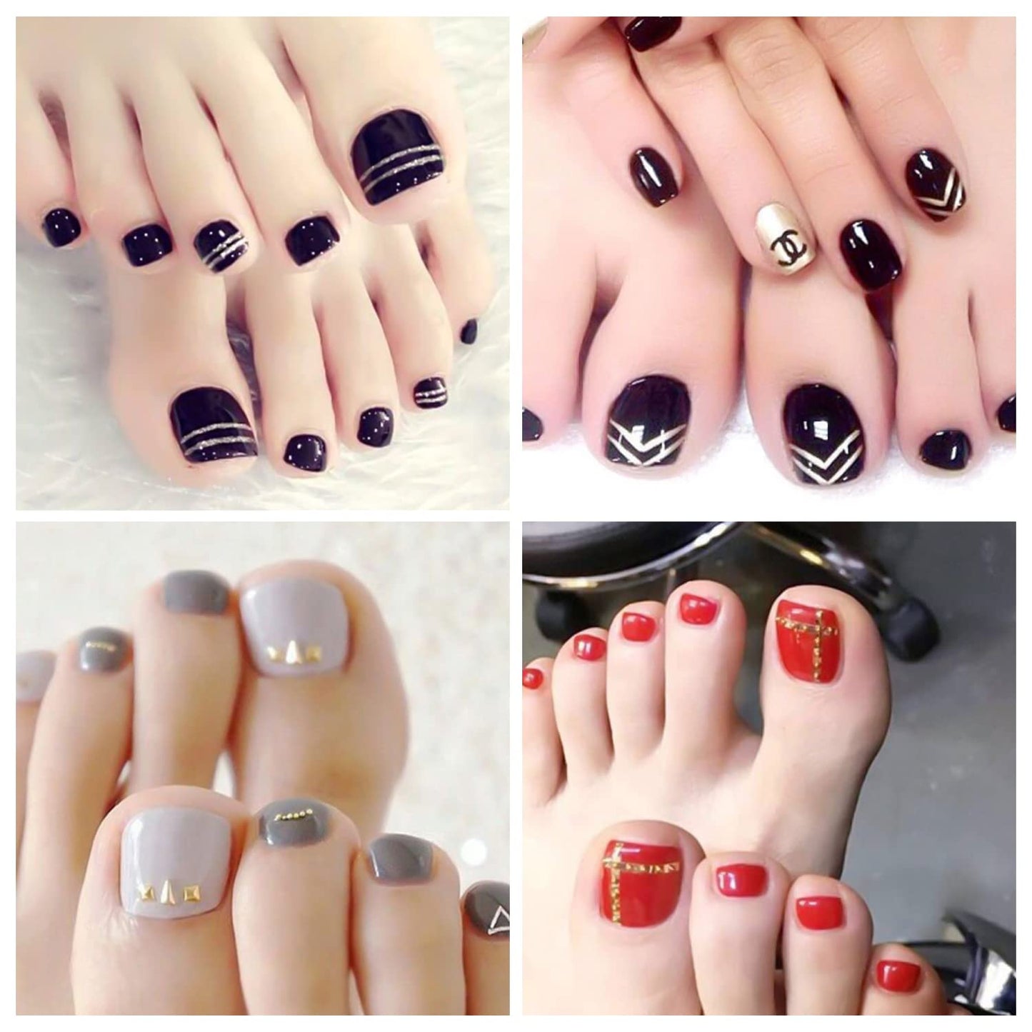 660 Pieces 30 Sheets Toe Nail Polish Strips Nail Stickers Full Nail Wraps Self Adhesive Nail Art Stickers Nail Strips for Women Girl Nail Accessories with Nail File