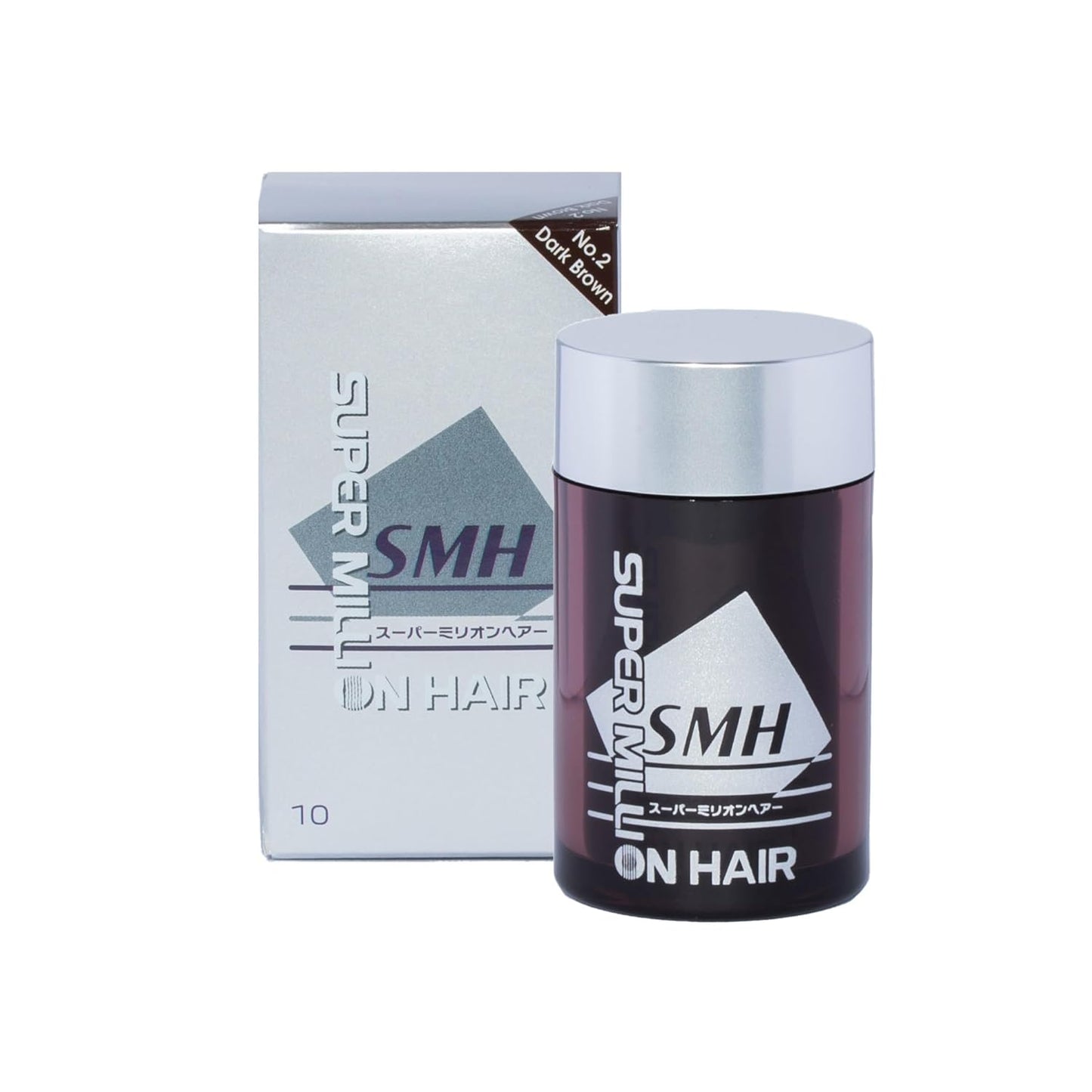 SMH Plant-Based Hair Fibers MADE IN JAPAN – Instantly Conceals Thinning Hair –Long-Lasting, Natural Look – Sweat, Water & Wind Resistant – For Men & Women (10g, Dark Brown)