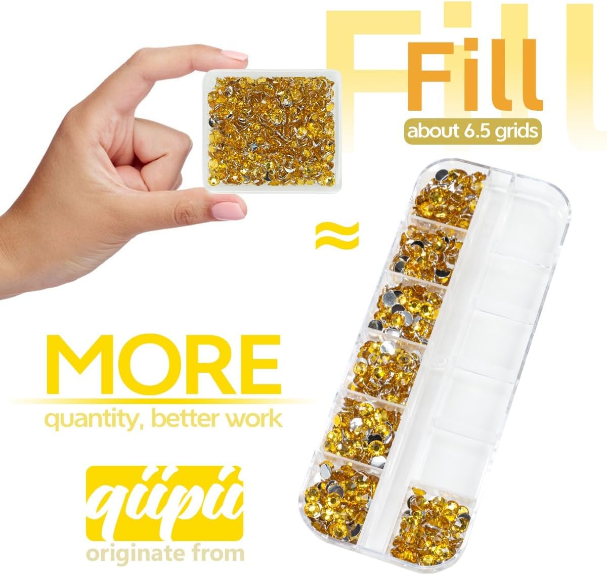 Golden Yellow Crystal Resin Rhinestones w B7000 Jewelry Glue for Bedazzling Crafting Gold Flatback Stones 3mm 4mm 5mm 6mm Diamonds Crystals Gems for Nails Face Makeup Tumblers Bottles Craftts