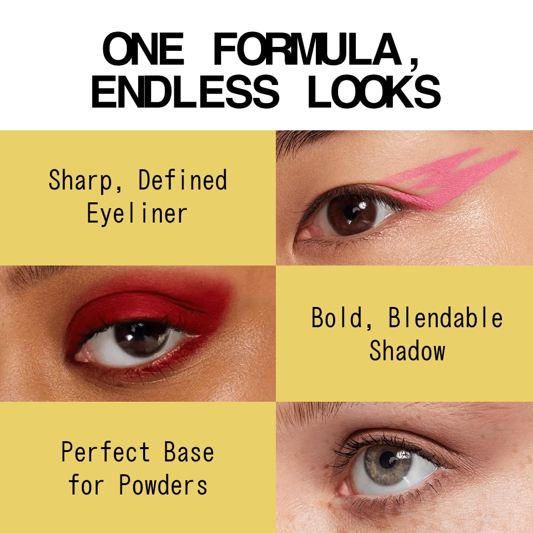 about-face Matte Fluid Eye Paint Incoming – High-Pigment Liquid Eyeshadow, Long-Lasting, No-Budge Matte Finish, Vegan & Cruelty-Free (Mellow Yellow)