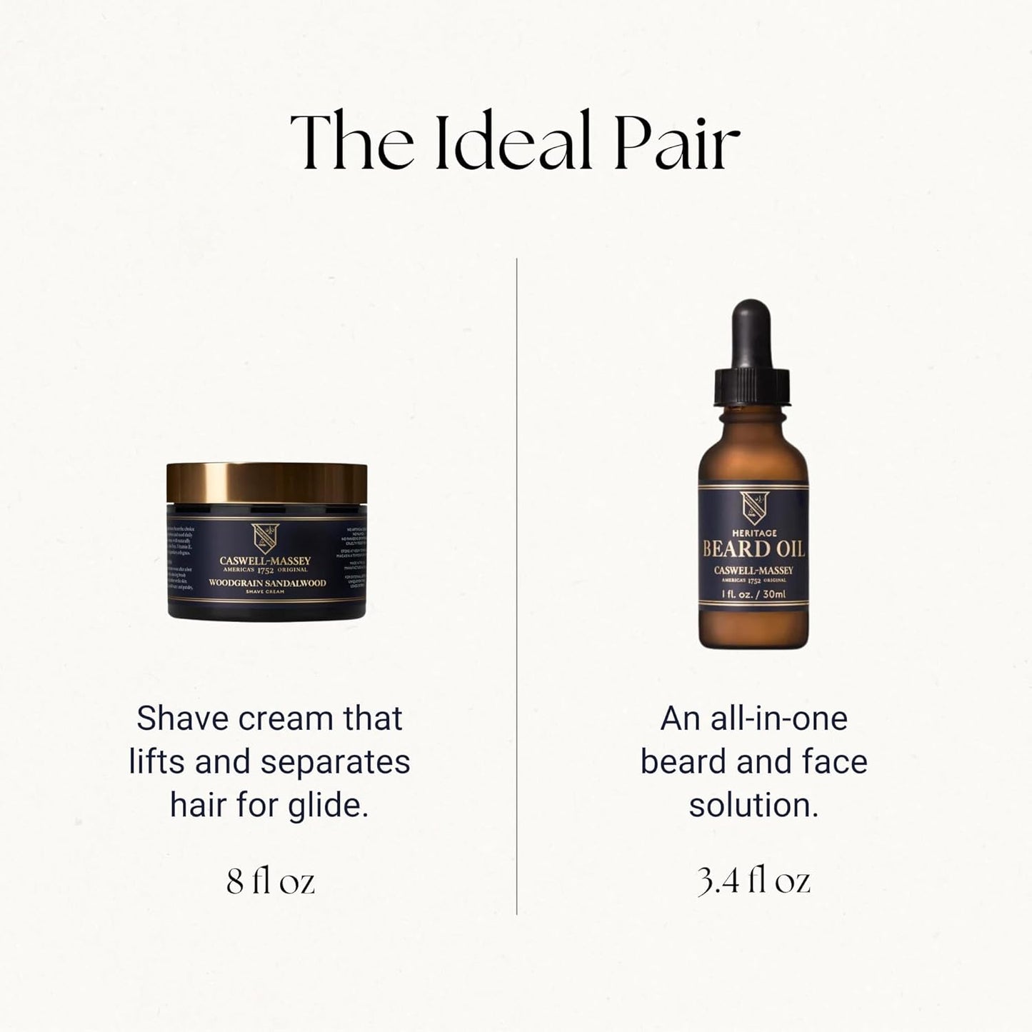 Caswell-Massey Number Six Shave Cream, Natural Men’s Shaving Cream for Smooth Beard Shaving, Soothing for Sensitive Skin, Made in USA, 8 Oz