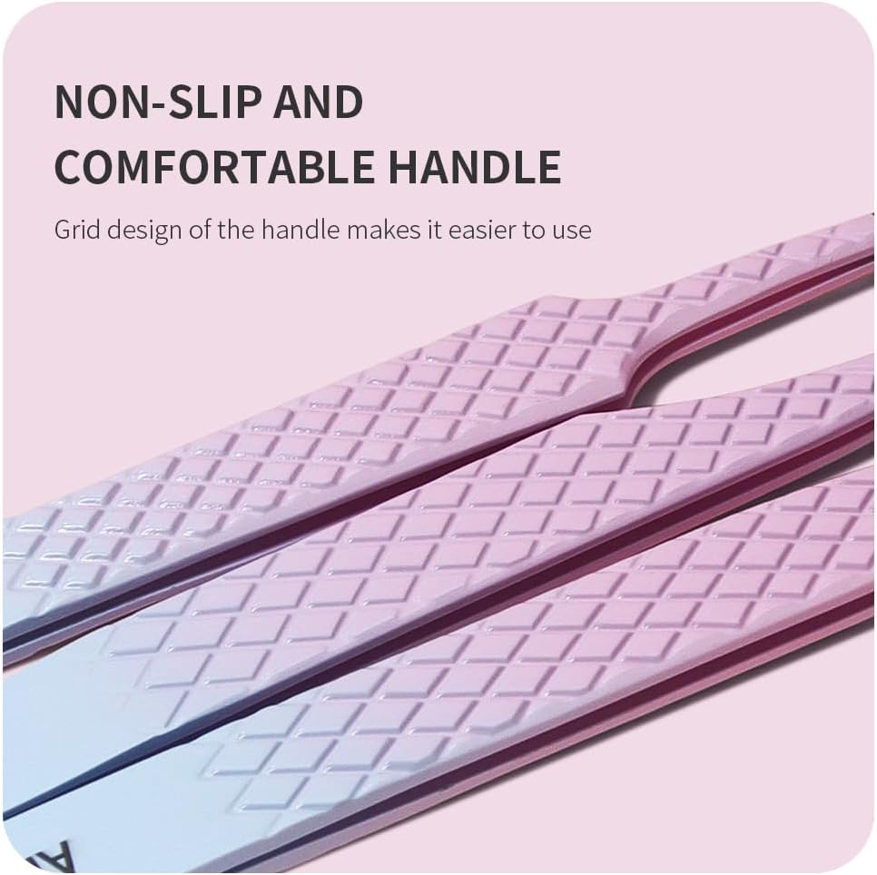 Eyelash Extension Tweezers,Fiber Tip Grip Boot Volume Lash Tweezers,Professional Pointed Lash Extension Tweezers for Easy Lash Application and Removal-F08