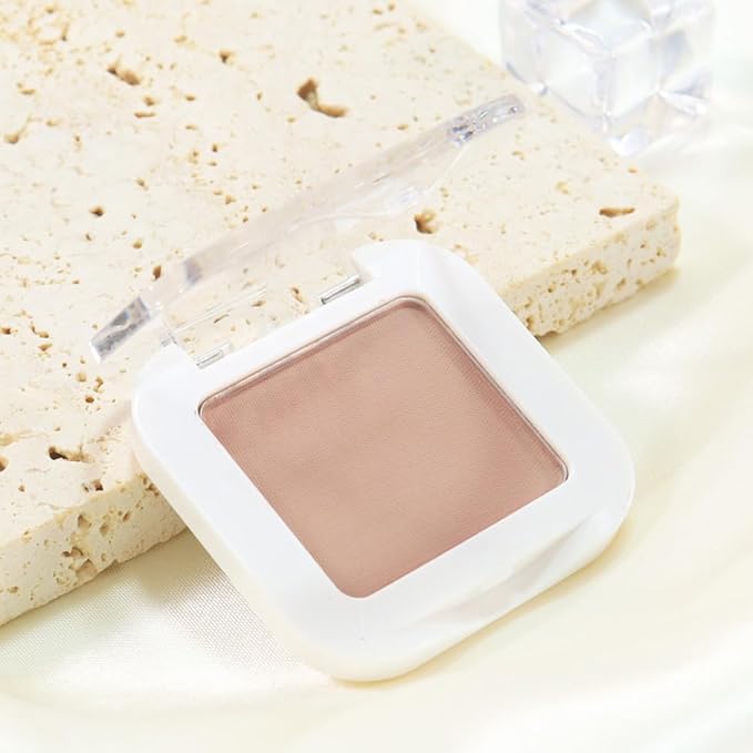 Buildable Matte Eyeshadow Makeup Palette Single - Nude Pink Shades | Creamy Pressed Powder for Easy Blending | Mini Travel Palette for Women | Everyday Natural Eye Makeup